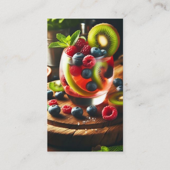 Bartender-Affärskorten Visitkort (Framsida)