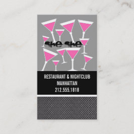 Bartender-Affärskorten Visitkort