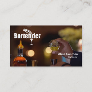 Bartender-Affärskortet Visitkort