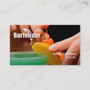 Bartender-Affärskortet Visitkort