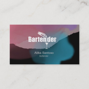 Bartender-Affärskortet Visitkort