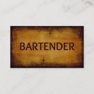 Bartender-Affärskortet Visitkort