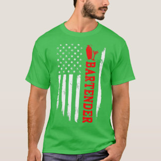 BARTENDER AMERICA FLAGGA T SHIRT