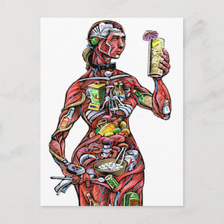 Bartender Anatomy (hona) vykort