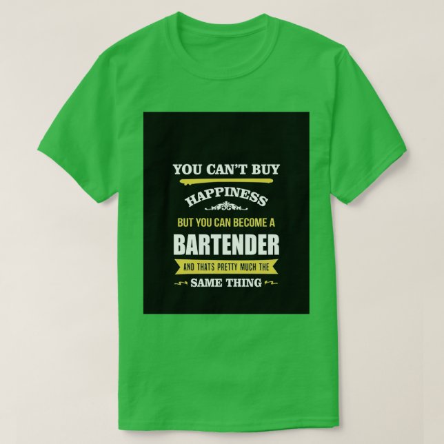 BARTENDER Apron T Shirt (Design framsida)