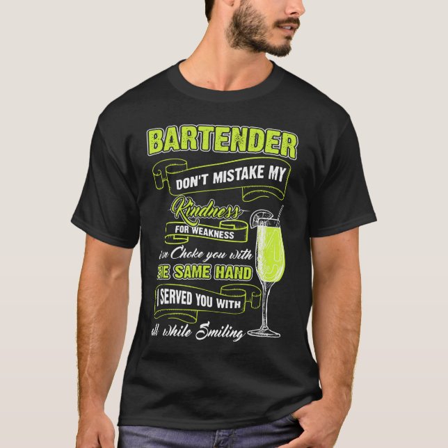 Bartender - Bartender-enheten missar inte min känd T Shirt (Framsida)