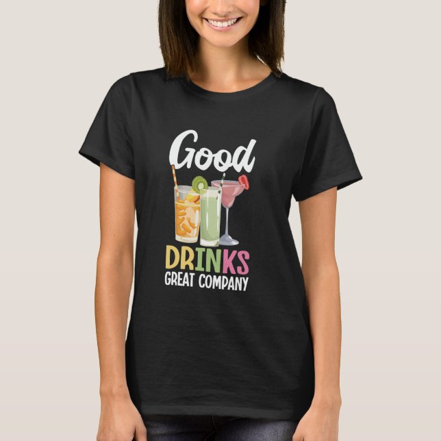 Bartender Bra Drinks Cocktail Mixolog Bartendi T Shirt (Framsida)