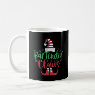 Bartender Claus Funny Santa Family Matching Gift Kaffemugg