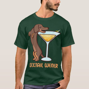 Bartender Dachshund Dackel COCKTAIL WEINER Hund Ow T Shirt