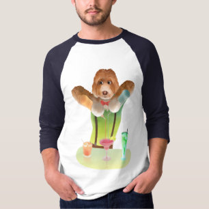 Bartender Dog: Neon Bar & Cocktail Mixology T Shirt