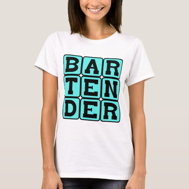 Bartender, drick t-shirt (Framsida)