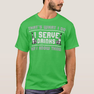 Bartender  drycker och sak t shirt