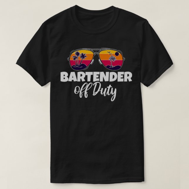 Bartender-enheter från Pension, sommaruppehälle de T Shirt (Design framsida)