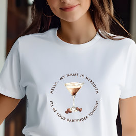 Bartender Espresso Martini Cocktail-händelse T Shirt