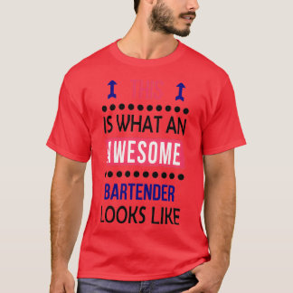 Bartender Fantastisk Ser Birthday jul Funny R T Shirt
