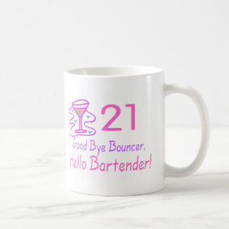 Bartender för 21 goodbye utkastarehejer (rosor) kaffemugg