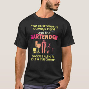 Bartender för Barista Bartending T Shirt
