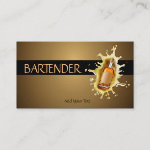 Bartender för Bartender för stänk för Visitkort