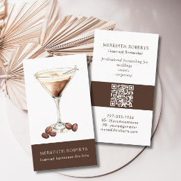 Bartender för Hire Espresso Martini Cocktail Visitkort