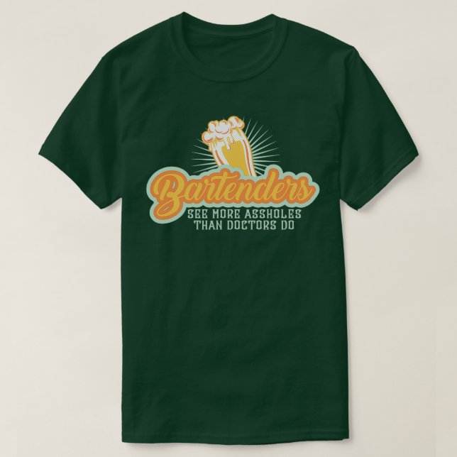 Bartender För manar Kvinnor Mixolog Tapster Chef 2 T Shirt (Design framsida)