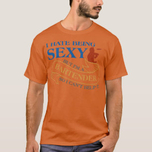 Bartender För manar Women Chef Barman Mixolog T Shirt