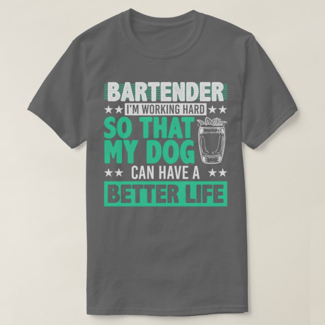 Bartender Funny 28 T Shirt (Design framsida)