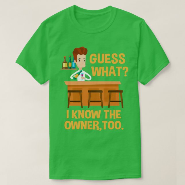 Bartender Funny 6 T Shirt (Design framsida)