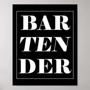 Bartender Funny Bartender Mixolog Poster