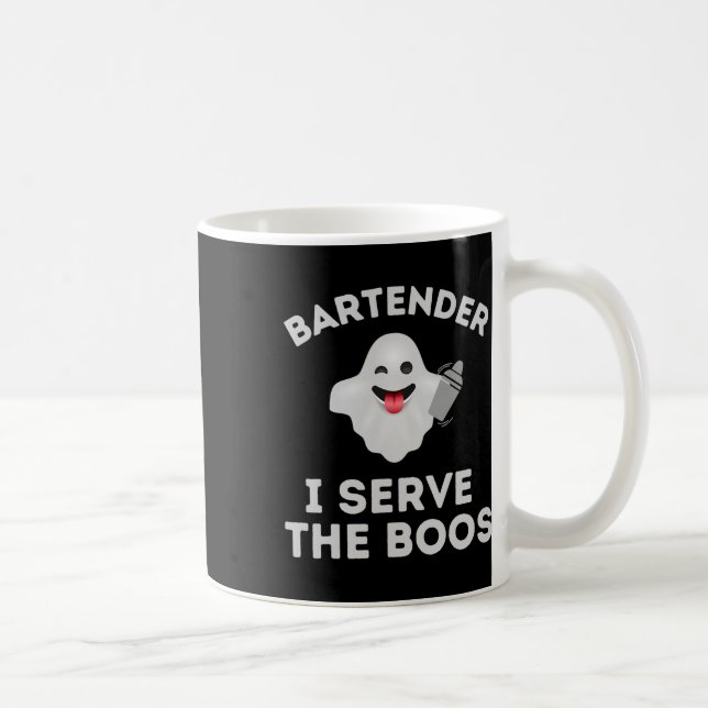Bartender Halloween Shirt Bartender Ghost I  Kaffemugg (Höger)