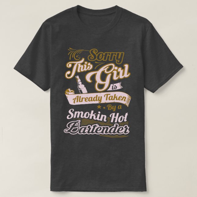 Bartender hjärtslag 2 t shirt (Design framsida)
