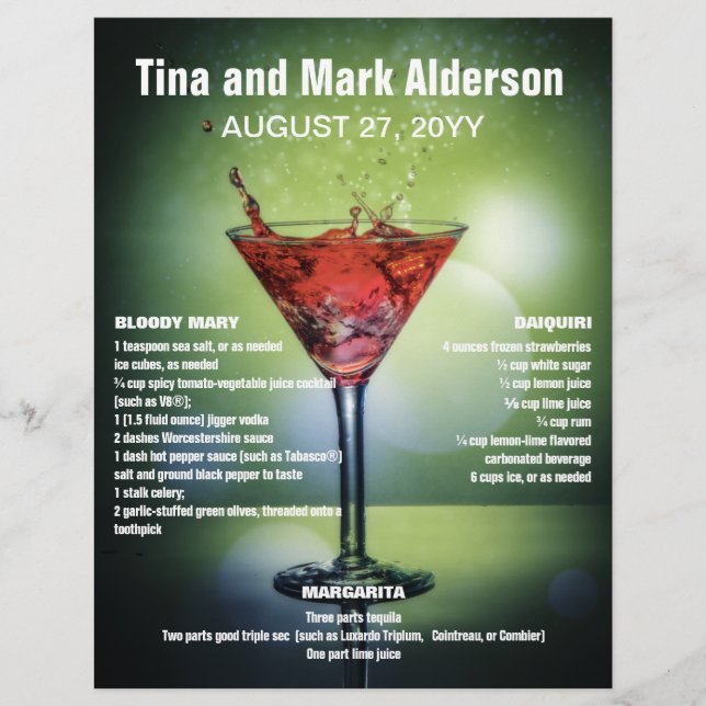 Bartender Hosting Promotional Lakan (Framsida)