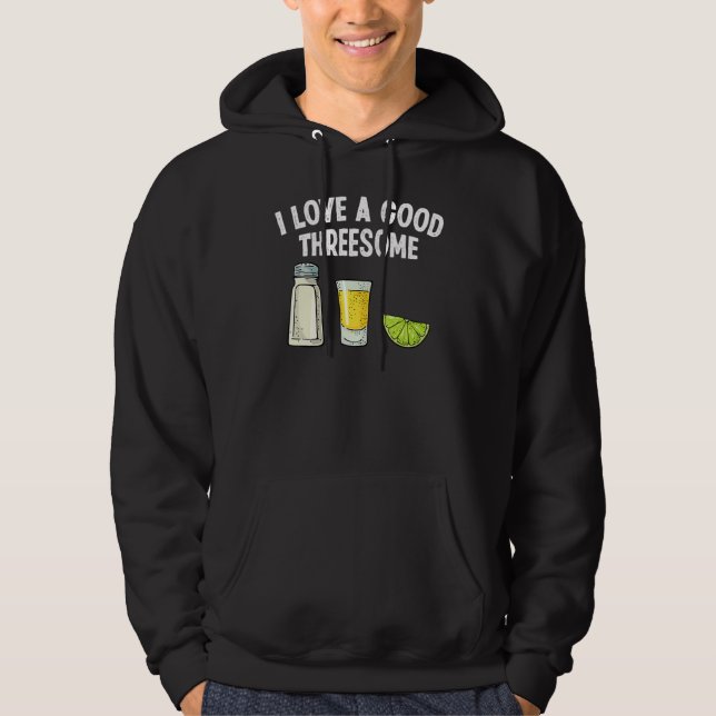 Bartender I Kärlek A Bra Threkanen Drinking Barten Hoodie (Framsida)
