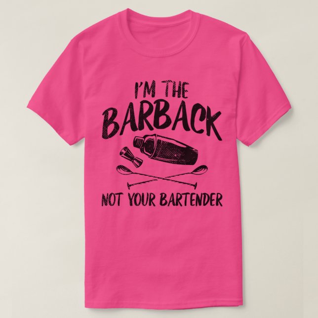 Bartender Im Barback 1 T Shirt (Design framsida)