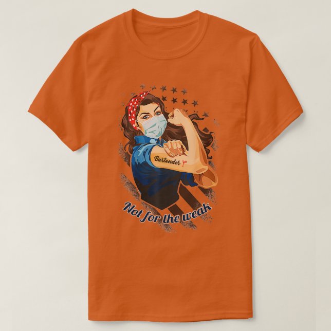 Bartender Inte för de svaga T Shirt (Design framsida)