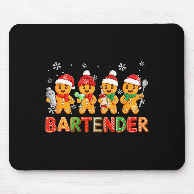 Bartender Job Group Santa Gingerbreads Xmas Cookie Musmatta (Framsidan)