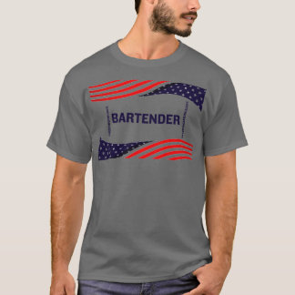 Bartender Keeping America Säker T Shirt