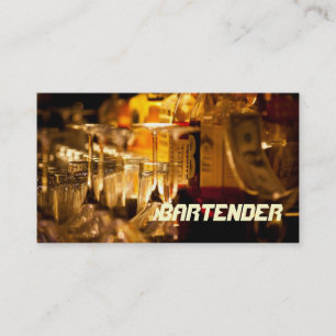 Bartender, Klubb, nattliv, Affärskort Visitkort