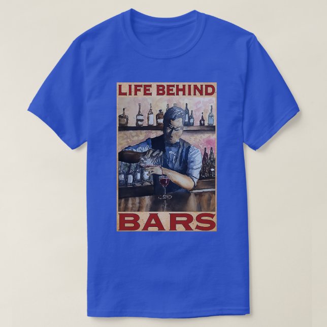 BARTENDER Life Bakom Pub 1 T Shirt (Design framsida)