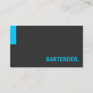 Bartender - Många Purpose Blue Visitkort