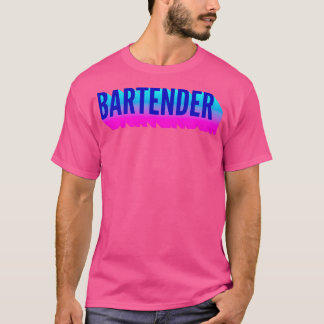 Bartender med lång övertoningsskugga 2 t shirt