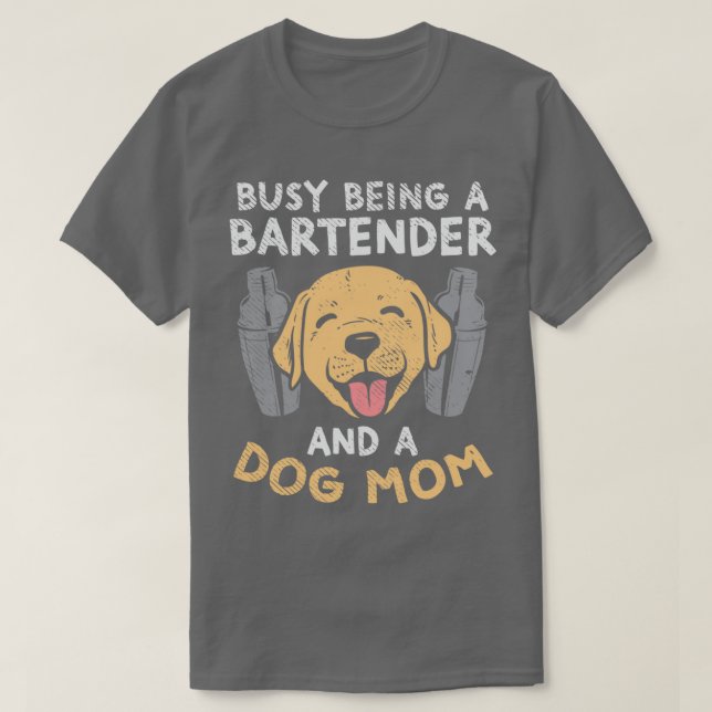 Bartender Mixer Mixology Pub Servitör Gift 4 T Shirt (Design framsida)