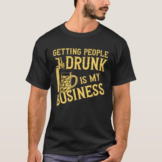 Bartender Mixolog, att få folk att runka är min bu T Shirt (Framsida)