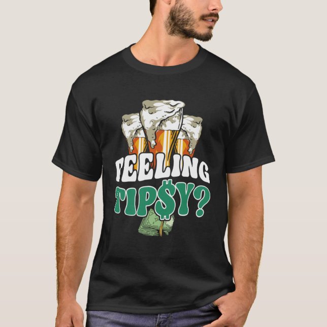 Bartender Mixologist Feeling Tipsy T Shirt (Framsida)