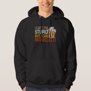 Bartender Mixologist Jag Kan Inte Fixa Dumhet Men Hoodie