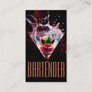 Bartender Nightlife-Affärskortet Visitkort
