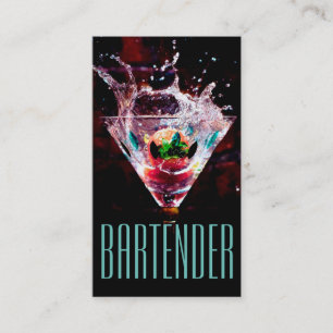 Bartender Nightlife-Affärskortet Visitkort