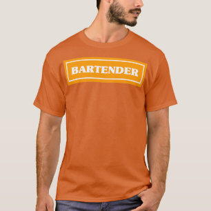 Bartender Orange T Shirt