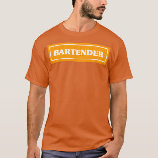 Bartender Orange T Shirt