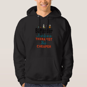 Bartender precis som en terapeut men billigare Coo Hoodie