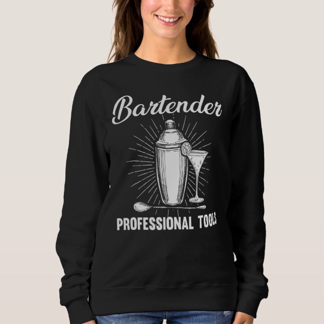 Bartender Professionell Verktyg Shaker Cocktail Al T Shirt (Framsida)